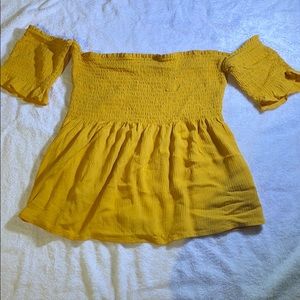 yellow summer top